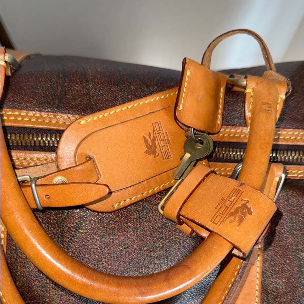 ETRO Brown Travel Duffel Bag - Picture 8 of 12